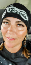 Load image into Gallery viewer, BLACK XOXO MOTORCYCLE BEANIE